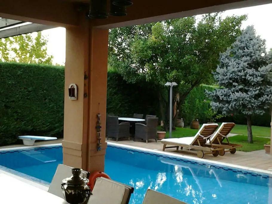 4-Seasons Pool Villa Near Meteora Tríkala Buitenkant foto