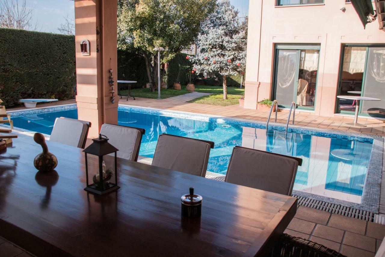 4-Seasons Pool Villa Near Meteora Tríkala Buitenkant foto
