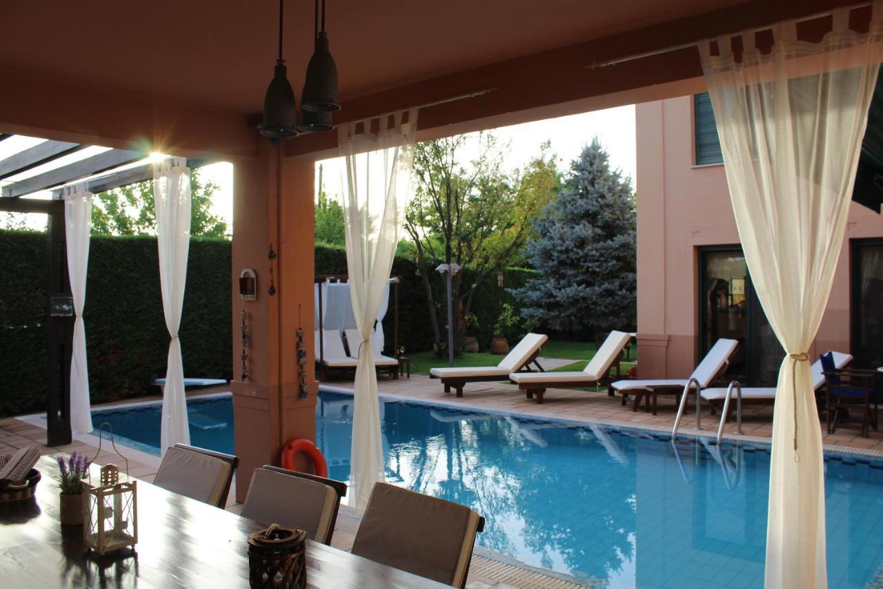 4-Seasons Pool Villa Near Meteora Tríkala Buitenkant foto